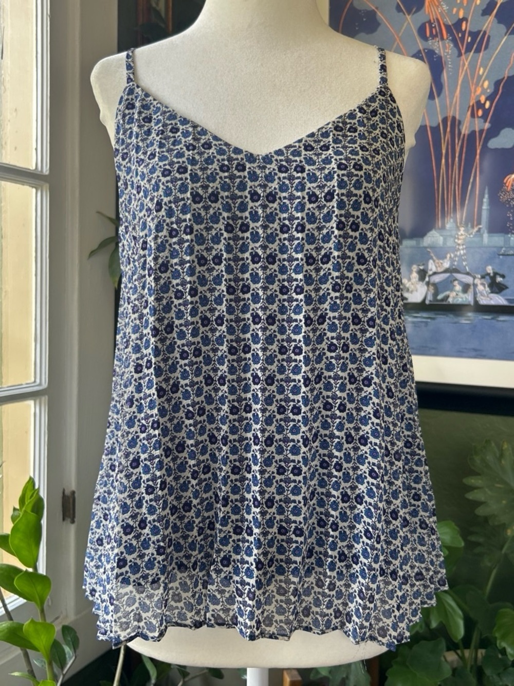 NWT Skies Are Blue Floral Spaghetti Strap Cami Top